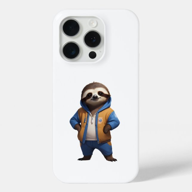 Friendly Sloth Illustration Case-Mate iPhone Case (Back)