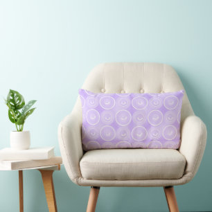 Friendly Smiles Lilac Lumbar Cushion