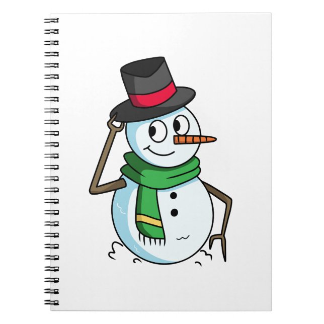 Friendly Snowman Notebook (Front)