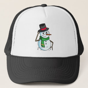 Friendly Snowman Trucker Hat