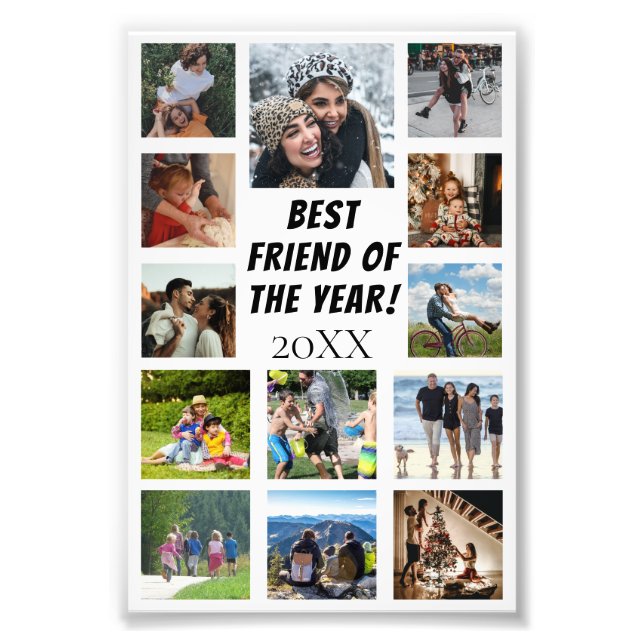 Friends 13 Photo Collage Best Moments Poster (Front)