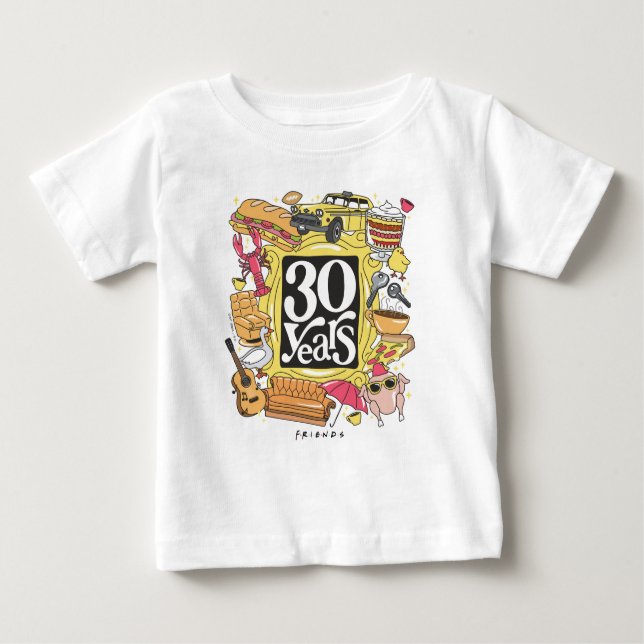 FRIENDS™ | 30 Years Graphic Baby T-Shirt (Front)