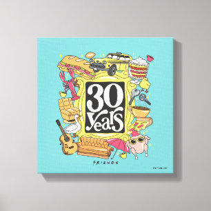 FRIENDS™ 30 Years Graphic Canvas Print