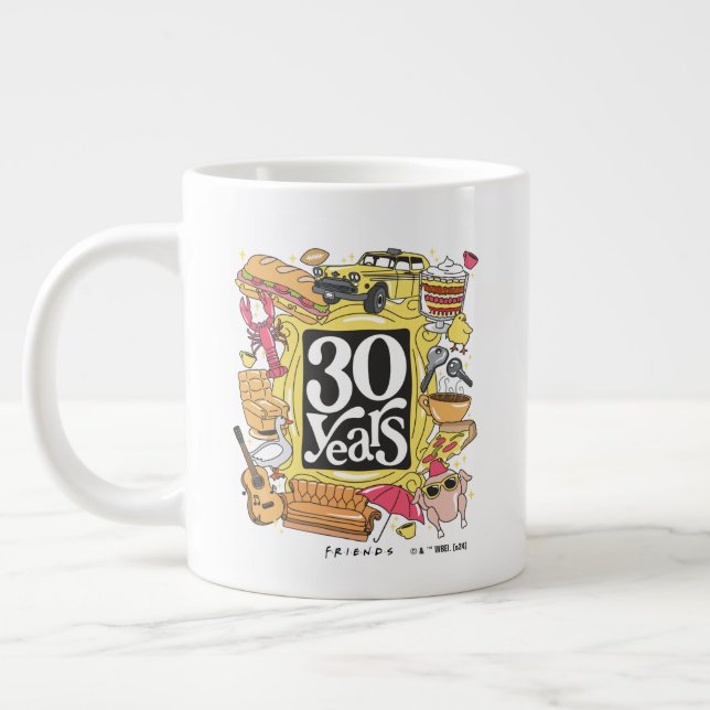FRIENDS™ | 30 Years Graphic Large Coffee Mug (Left)