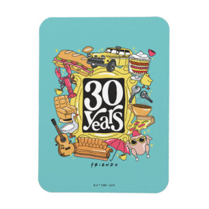 FRIENDS™ 30 Years Graphic Magnet