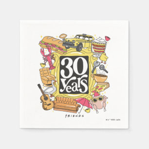 FRIENDS™ 30 Years Graphic Napkin