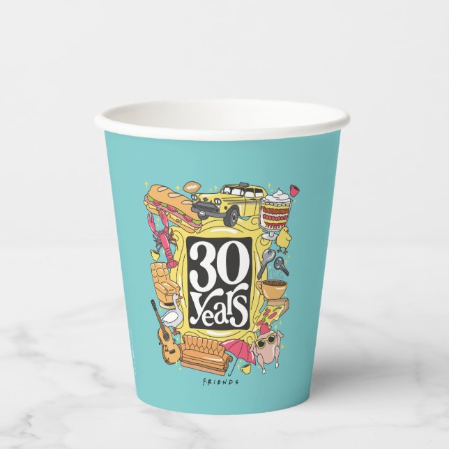 FRIENDS™ | 30 Years Graphic Paper Cups (Front)