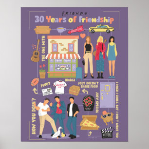 FRIENDS™ 30 Years of Friendship Poster