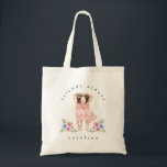 Friends Always Florals Illustration Girls Name Tote Bag<br><div class="desc">Friends Always Florals Illustration Girls Name. A friendship gift with a summery picture of girls walking together and florals,  with Friends Always curved above and a name below. Easily personalise the text. The same design is on both sides.</div>