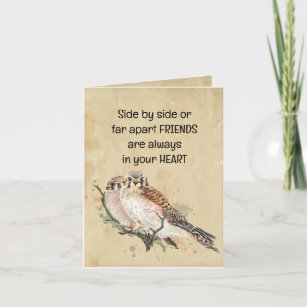 Friends Always in Your Heart Inspirational Quote Card