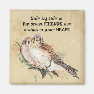 Friends Always in Your Heart Inspirational Quote Magnet