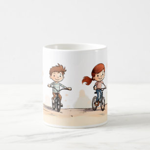 Friends And Bike Coffee Mug
