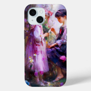 Friends and Flowers 2 iPhone 15 Case