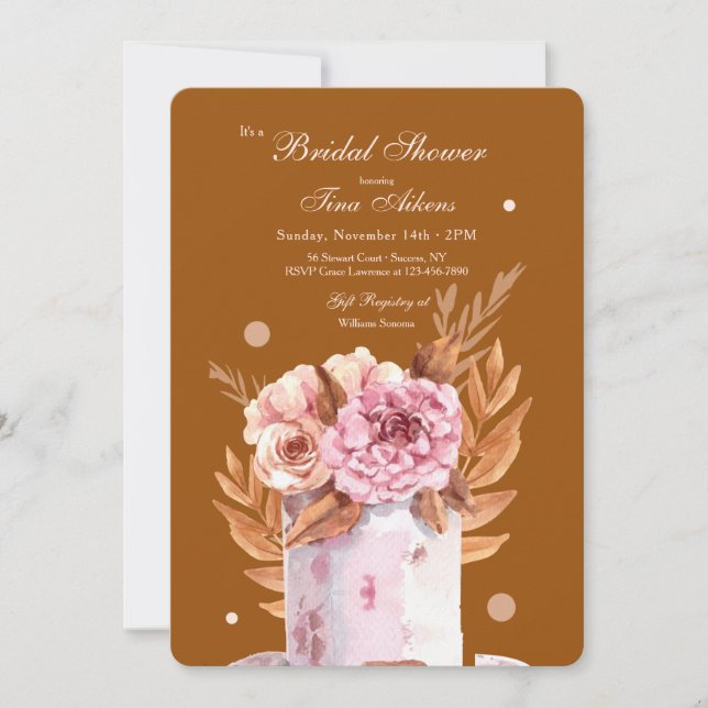 Friends and Flowers Bridal Shower Invitation (Front)