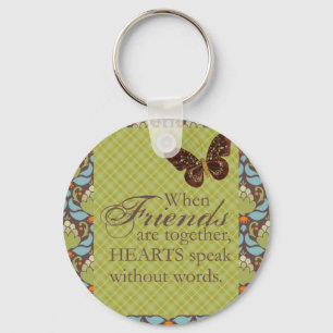 Friends and Hearts Key Ring