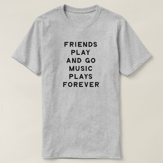 Friends and Music Quote Men T-Shirt (Design Front)
