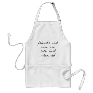 Friends And Wine Standard Apron