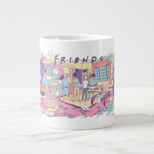 FRIENDS™   Apartment Cartoon Large Coffee Mug