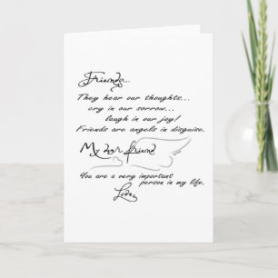 Friends are Angels in disguise...greeting card