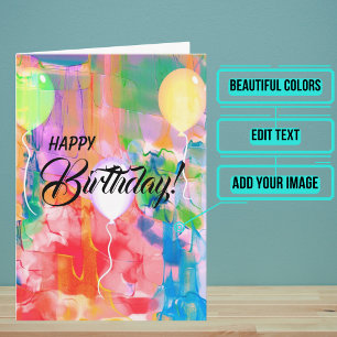 Friends are Like Balloons Birthday Card