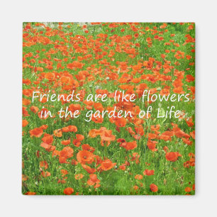 Friends Are Like Flowers Magnet