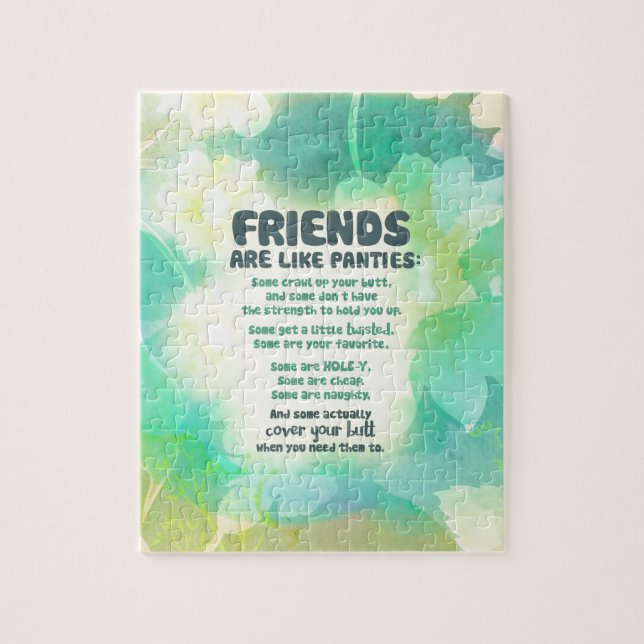 Friends are like Panties Jigsaw Puzzle (Vertical)
