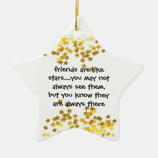 friends are like stars star ornament