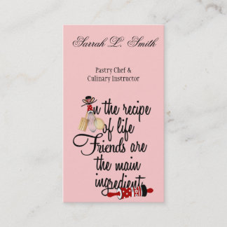 Friends are the Main Ingredient Business Card