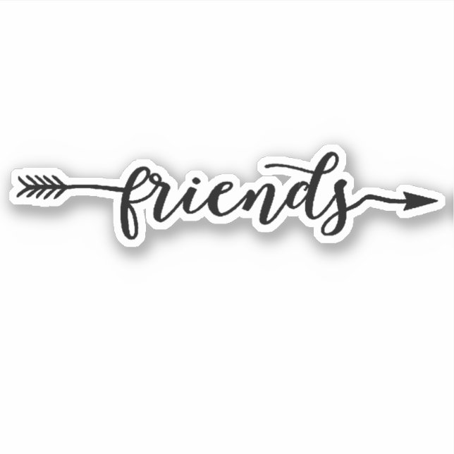Friends Arrow Sticker (Front)