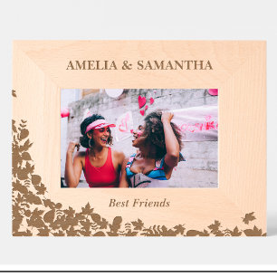 Friends Autumn Leaves Custom Wood Picture Frames
