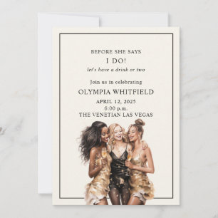 Friends Bachelorette Party Invitation