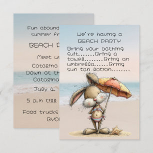 Friend's Beach Party Invitation