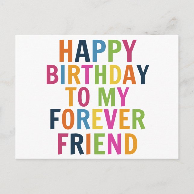 Friends Birthday  Postcard (Front)