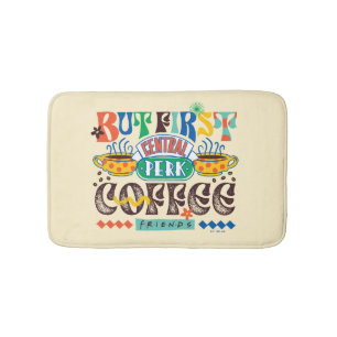 FRIENDS™ But First Coffee Vibrant Graphic Bath Mat