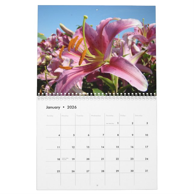 FRIENDS! Calendar Lilies Flowers Christmas Gifts (Jan 2026)
