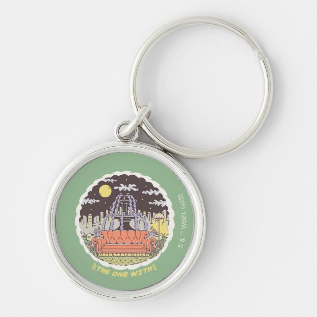 FRIENDS™ | Cartoon Fountain Key Ring (Front)