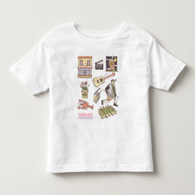 FRIENDS™ | Cartoon Icons Graphic 3 Toddler T-Shirt (Front)