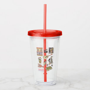 FRIENDS™   Cartoon Icons Graphic Acrylic Tumbler