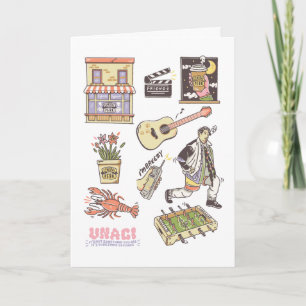 FRIENDS™   Cartoon Icons Graphic Card