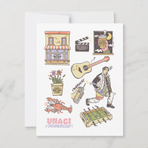 FRIENDS™   Cartoon Icons Graphic Card