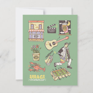 FRIENDS™   Cartoon Icons Graphic Card