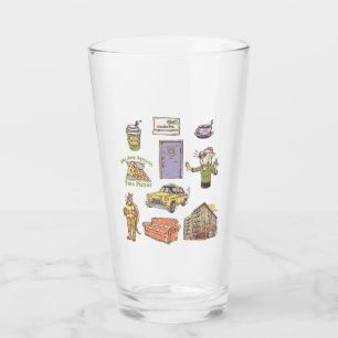FRIENDS™   Cartoon Icons Graphic Glass