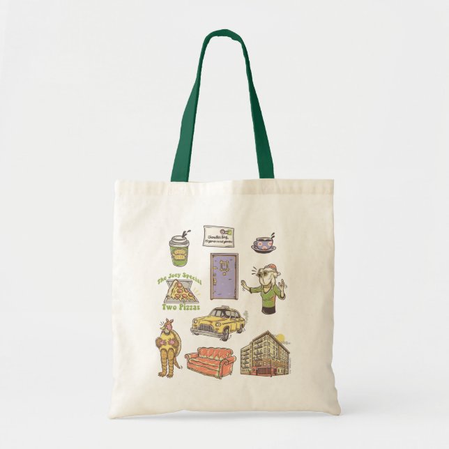 FRIENDS™ | Cartoon Icons Graphic Tote Bag (Front)