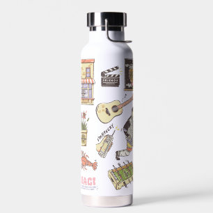 FRIENDS™   Cartoon Icons Graphic Water Bottle