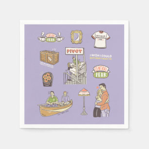 FRIENDS™   Cartoon Icons Napkin