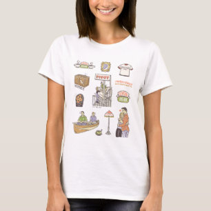 FRIENDS™   Cartoon Icons T-Shirt