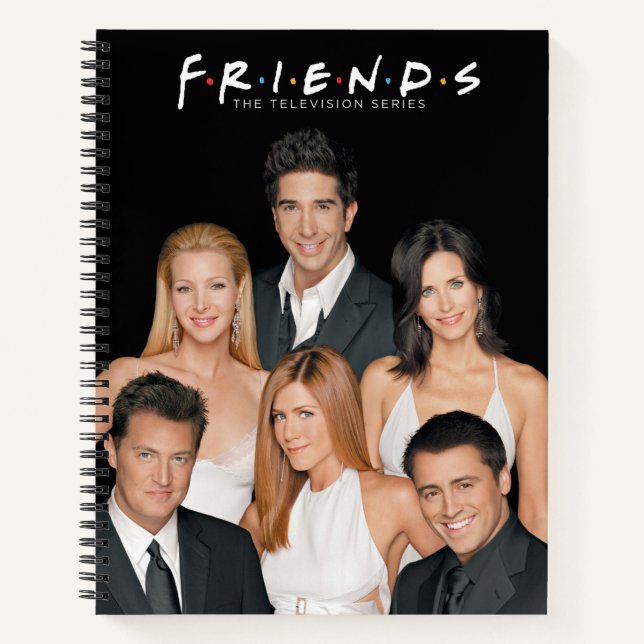 FRIENDS™ | Cast in Formal Wear Closeup Notebook (Front)
