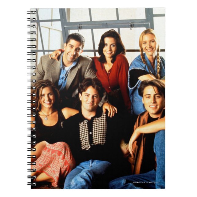 FRIENDS™ | Cast Sitting in Monica's Apartment Notebook (Front)