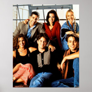 FRIENDS™   Cast Sitting in Monica's Apartment Poster