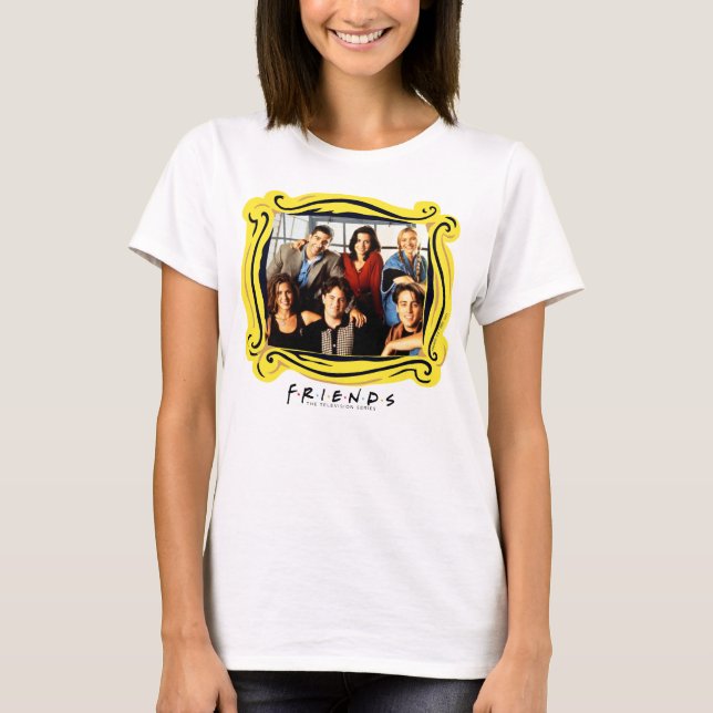 FRIENDS™ | Cast Sitting in Monica's Apartment T-Shirt (Front)